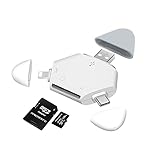 Hearkey Kartenlesegerät 5 in 1 mit Magnet, USB C SD/Micro SD/TF Card Reader, Kartenleser USB 3.0, Adapter für Phone,Typ C,USB-Geräte,MacBook,iMac,Samsung,Huawei,Pad, Pod,Chromebook,Dell,PC,TV