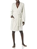 Amazon Essentials Lightweight Waffle Mid-Length Robe Bademantel, Beige, L