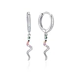 Ohrringe für Frauen Schlange Ohrringe S925 Sterling Silber Lange Tier Ohrstecker Ohrringe Ohrstecker Mode Ohrring Schmuck Geschenk für Frauen Mädchen D