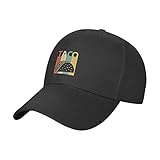 Süße Katzen-Taco-Hut, schwarze Baseballkappe, Trucker-Hut, verstellbare Passform, Hut für Sonnenväter, für Damen und Herren, Outdoor, Vintage Taco 3, Einheitsgröß