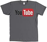 YouTube Logo T-Shirt Internet Video You Tube Tee Many Colours with Tag