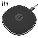 NANAMI Fast Wireless Charger Pad, Maximal 15W Schnelles Kabelloses Ladegerät,Qi Induktive Drahtloses Ladestation für iPhone 13/12/11/XS Max/XR/X/8/8+, Samsung Galaxy S21/S20/S10/S9/S8+/Note 20/Airp
