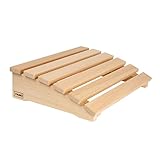 VIAMO® Sauna Kopfstütze Kopfteil Rückenlehne gebogen aus Abachiholz 39,5 x 30