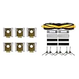 MwJJ zhangjinlian 2 Set-Staubsauger-Teile: 1 Set-Roboter-Staubsauger-Staubbeutel & 1-Set-Filterrollenseite (Color : Orange)