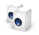 KEF LS50 100 W blau, weiß Lautsprecher – Lautsprecher (XLR, 2.0 Kanal, kabelgebunden, 100 W, 47 – 45000 Hz, blau, weiß)