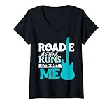 Damen Roadie Nichts läuft ohne mich Design Musik und Band Roadie T-Shirt mit V