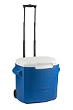 Coleman Passive Kühlbox 16 QT/28QT Performance Wheeled Cooler, Thermobox 15/26 L Fassungsvermögen, mobile Eisbox mit R