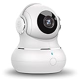 little elf Überwachungskamera Innen, [2022 Neu] Babyphone mit Kamera mit Zwei-Wege-Audio, Bewegungserfolgung, IR Nachtsicht für Haustier, Hunde Kamera mit SD-Kartenslot, 360 grad WLAN Kamera mit Alex