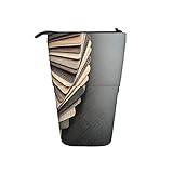 Süßes Federmäppchen,Satz von Holz-laminierten Spanplatten-Muster-Baubohlen für die,Teleskop-Federmäppchen Stand-Up-Stift-Tasche,Reißverschluss Portable Box Kosmetiktasche Make-up-Tasche für F