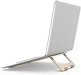 Schöne Notebook Aluminum Alloy Bracket Laptop-Computer Kühl Desktop-bewegliches Halswirbelsäule Büro einfache vertikale Faule Unterstützung High-Fuss-Auflage Silikon-Anti-Rutsch-Basishalterung