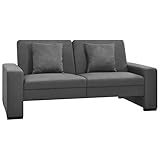 Tidyard Schlafsofa Bettsofa Sofa mit Schlaffunktion 2 Sitzer Polstersofa mit Bettkasten Schlafsofa Sofagarnitur Wohnlandschaft Hellgrau S