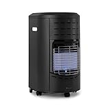 blumfeldt Andora Gasheizofen - drei Heizstufen 1,6/2,6/4,2 kW, bis 11 kg Gasflaschen, Heizfläche: bis 84 m², inkl. Schlauch und Druckminderer, Flammenausfall-Schutz, O2Guard System, schw