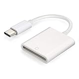QiKun-Home USB-C USB3.1 TYP-C zu SD-Kartenleser mit Line Read SD-Kartenleser Mobiltelefon SD-Kartenleser weiß
