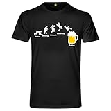 Montag Freitag Bier T-Shirt | Dienstag Mittwoch Woche Wochenende Saufen Alkohol Schwarz L