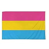 Apofly Gartendekoration Regenbogen-farb Flagge Transgender Pansexual Flagge Geschlecht Stolz LGBT Flaggen Mit Bunten Streifen 90x150