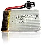 s-idee® 01206 | 1 x 7,4V 500 mAh Akku für Quadrocopter 01251 S183C Quadro mit HD