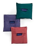 BAGGU Wiederverwendbare Einkaufstasche, Ripstop-Nylon, für Lebensmittel oder Mittagessen, 3er-Pack: Amazon Brights, Einheitsgröß