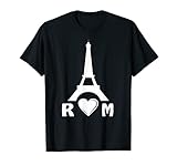 Eiffelturm Schrift Rom Wahrzeichen Sehenswürdigkeit Paris T-S