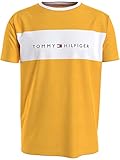 Tommy Hilfiger Herren T-Shirt Kurzarm CN SS Tee Logo Flag UM0UM01170ZER Gelb M