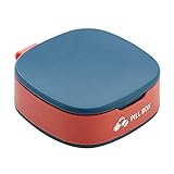 Medikamentenbox Tablettenbox Tragbare Silikon Mini-Ausgabefach Aufbewahrungsbox Medizin Box Spender Medical Organizer (Orange Blau)