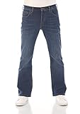 Lee Herren Jeans Jeanshose Denver Bootcut Denim Stretch Hose Baumwolle Blau w30-w44, Dark Westwater, W38 / L32