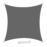 SWIFT Sonnensegel 2x2 Meter Quadratisch Wasserdicht, UV Shutz PES Wasserabweisend Sonnenschutz Balkon Garten und Terrasse, G