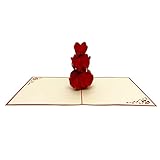 Herzen Stapel Romantische Liebeskarte Geschenk pop up 3D karte liebe zu Hochzeitstag Geburtstagskarte Glückwunschkarte Verlobung Muttertag Liebeserklaerung