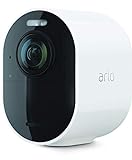 Arlo Ultra 2 Spotlight WLAN Überwachungskamera aussen, kabellos, 4K, Nachtsicht in Farbe, Bewegungsmelder, 2-Wege-Audio, SmartHub benötigt, mit 90-tägigem Arlo Secure Plan Testzeitraum, VMC5040
