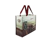 BRISA VW Collection - Volkswagen Große Einkaufs-Tasche-Tüte, Shopper-Bag, Strand-Tasche (VW T1 Bulli Bus Motiv/Highway 1)