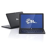 CSL Panther Tab HD USB 3.1 inkl. Windows 11 Home - 10.1 Zoll (25,6 cm) Tablet, Intel QuadCore CPU 4X 2600 MHz Intel Burst Frequenz, 4GB DDR4-RAM, 120GB SSD, Tastatur-Dock