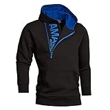 Herren Kapuzenpullover Zip Hoodie Sweatjacke mit Kapuze Männer Kapuzenjacke Reißverschluss Slim Fit Jacke übergangsjacke Sweatshirt mit Kapuze Winterjacke Wintermantel Freizeitjack