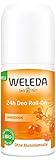 WELEDA Sanddorn 24h Deo Roll-on, natürliches Naturkosmetik Deodorant mit frischem Sanddorn Duft, wirksamer Schutz vor Körpergeruch, 24 Stunden zuverlässig ohne Aluminium (1 x 50 ml)