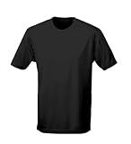 Just Cool - Atmungsaktives und schweißhemmendes T-Shirt, Schwarz , XXXXXL