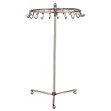 FEIYIYANG Schmuckkasten Metall Desktop Armband Ring Schmuck Display Rack Organizer Halter Abnehmbarer Home Rotierender Stand Schmuckschatullen (Color : Bronze)