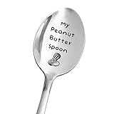 Lustiger Löffel mit Gravur für Männer und Frauen – My Peanut Butter Liebhaber Geschenk Papa Mama Oma lustiges Freunde Bestes Thanksgiving/Geburtstag/Weihnachten Geschenk