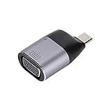 Typ-C-Hub PD3.0 Schnellladung, Typ-C-zu-VGA-Konverter-Adapter, Tragbarer Langlebiger USB-C-1080P-Kabel-Videoadap