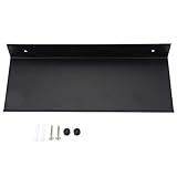 Aviviva Schwebende Regale Schwarze Wandregale Schwarze Schwebende Regale Badezimmerregal Aluminiumregal Schwarzes Badezimmer Einschichtiger Raum(30cm)