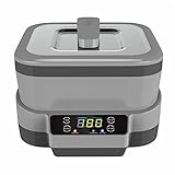 scosao Ultraschallreinigungsgerät 1.2l, Profi Ultraschallreiniger Ultraschallgerät 40KHz mit Digitalanzeige 5 Zeiteinstellungen und Einigungskorb Ulrtaschallbad für Brillen, Schmuck, Uhren, Z