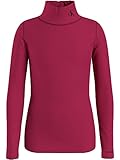 Calvin Klein Mädchen T-Shirt Langarm Monogram LS Roll Neck Top Pink 14 J