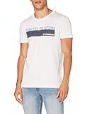 TOM TAILOR Denim Herren T-Shirt, Cremefarben (11186 - Blanc De Blanc White), XL