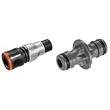 Gardena Premium Wasserstop 13 mm (1/2 Zoll) - 15 mm (5/8 Zoll) & Kupplung: Verbindungsteil zur sicheren Schlauchverbindung, zum Übergang von 19 mm (3/4)- auf 13 mm (1/2)-S