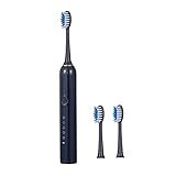 Elektrische ZahnbüRste/Electric Toothbrush mit 360° Ultraschall-Reinigungsfunktion,Elektrische ZahnbüRste für Erwachsene und Kinder,UltraschallzahnbüRste für Ganzheitliche Mundreinigung(Schwarz)