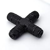 4-Wege 3-poliger wasserdichter Steckverbinder Outdoor-Anschlussdose IP68 Elektrische Steckverbinder für 5 mm-12 mm Kabel,Outdoor,Garten,Weihnachtsbeleuchtung,Stra?enlaterne, LED-Lampe,Solarb