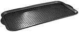 Walser Mehrzweckwanne Safetray, universale Kofferraumwanne, Kunststoffwanne, Auffangwanne, Schuhwanne, Ölwanne Large 99x47x3 cm schwarz 28101