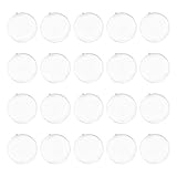 Amosfun 20pcs Transparente Kunststoff Kugel Bastel-Kugeln Plastikkugeln zum Befüllen Hochzeit Geburtstag Party Ornament 5