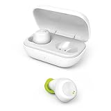 Hama Bluetooth Kopfhörer kabellos (In-Ear Ohrhörer mit Mikrofon, Sport Kopfhörer spritzwassergeschützt IPX4, leichte Headphones ohne Kabel mit Ladebox, True Wireless Headset, bis zu 14h Akku) weiß