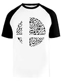 Schlägerei Kreis Baseball T-Shirt Herren Damen Unisex Weiß Rundhals Kurze Ärmel Bio-Baumwolle Tee Men's White XXXL