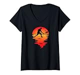 Damen Spruch Tennis Jungen, Mädchen und Herren, Damen Tennis T-Shirt mit V