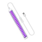 UV LED Schwarzlicht,Eleganted 10W USB Tragbare Ultraviolettes Licht UV LED Röhre für Parteien,Clubs,Halloween,UV-Kunst,UV-Härtung,Weihnachten,Fluoreszierendes Plakat,N