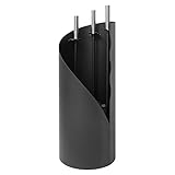 raik R1009 Raik Kaminbesteck Fritz, 3-teilig, schwarz, Edelstahlgriffe, 61
